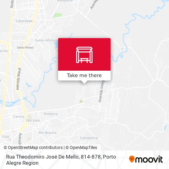 Rua Theodomiro José De Mello, 814-878 map