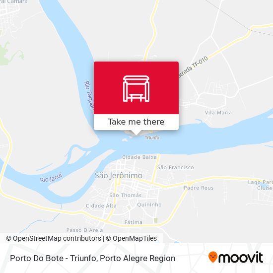 Porto Do Bote - Triunfo map