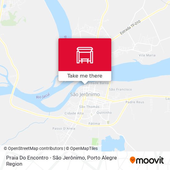 Praia Do Encontro - São Jerônimo map