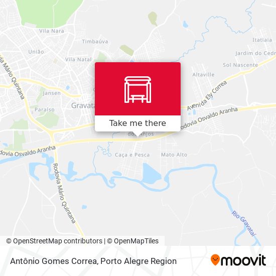 Antônio Gomes Correa map