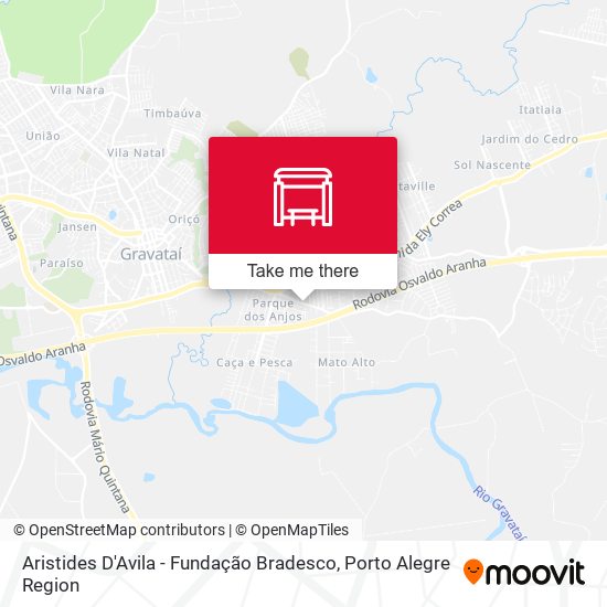 Aristides D'Avila - Fundação Bradesco map