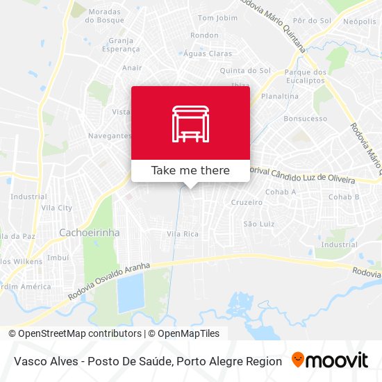 Vasco Alves - Posto De Saúde map