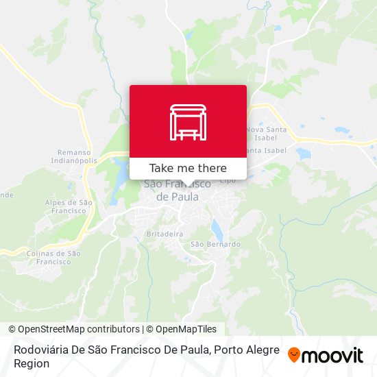 Rodoviária De São Francisco De Paula map