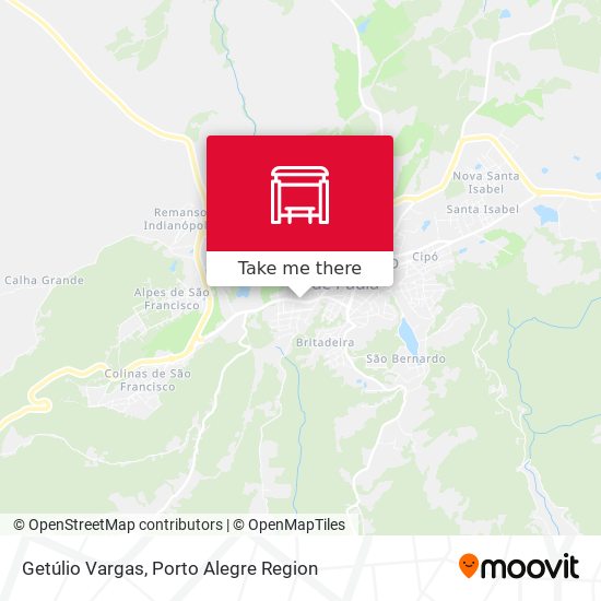 Getúlio Vargas map