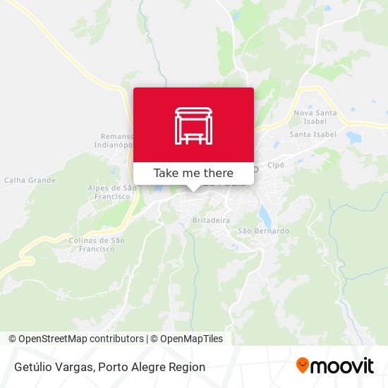 Getúlio Vargas map