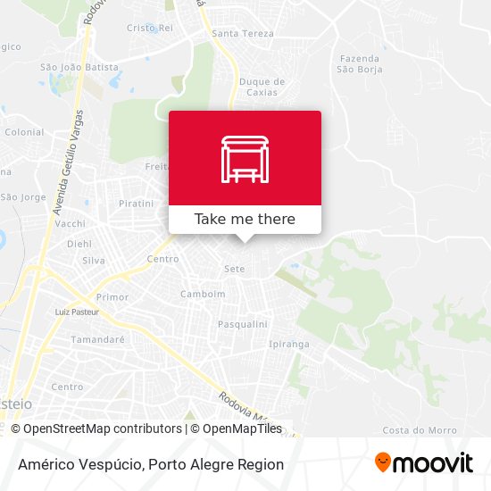 Américo Vespúcio map
