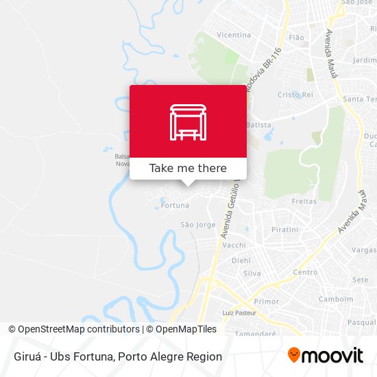 Giruá - Ubs Fortuna map