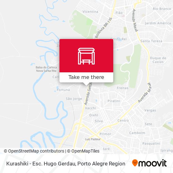 Kurashiki - Esc. Hugo Gerdau map