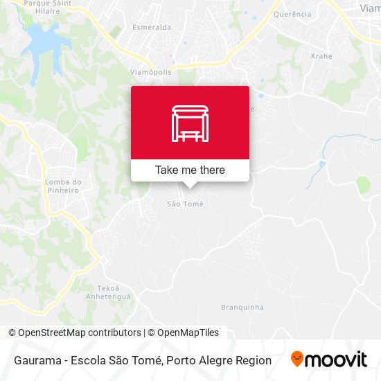 Gaurama - Escola São Tomé map