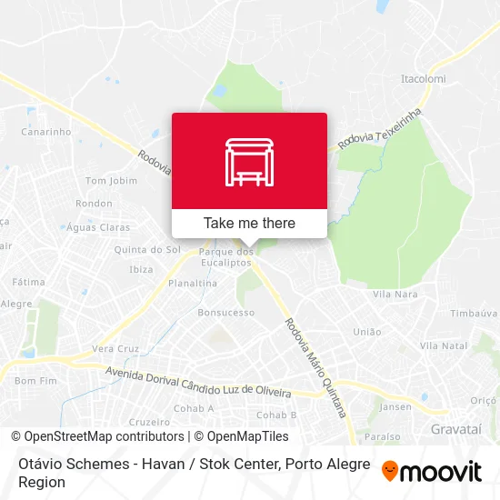 Otávio Schemes - Havan / Stok Center map