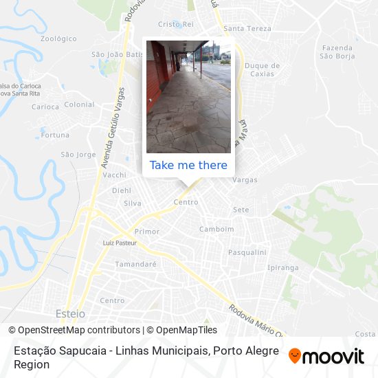 Estação Sapucaia - Linhas Municipais map