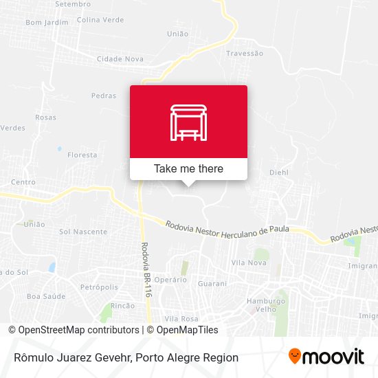 Rômulo Juarez Gevehr map