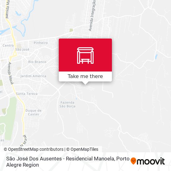 São José Dos Ausentes - Residencial Manoela map