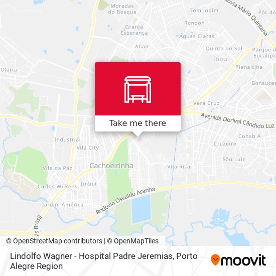 Lindolfo Wagner - Hospital Padre Jeremias map