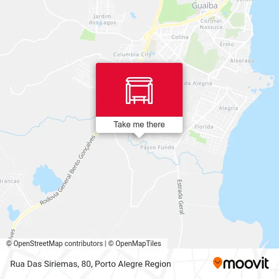 Rua Das Siriemas, 80 map