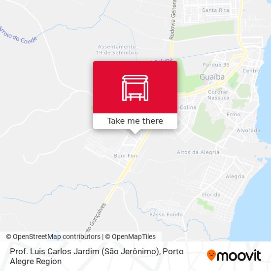 Prof. Luis Carlos Jardim (São Jerônimo) map