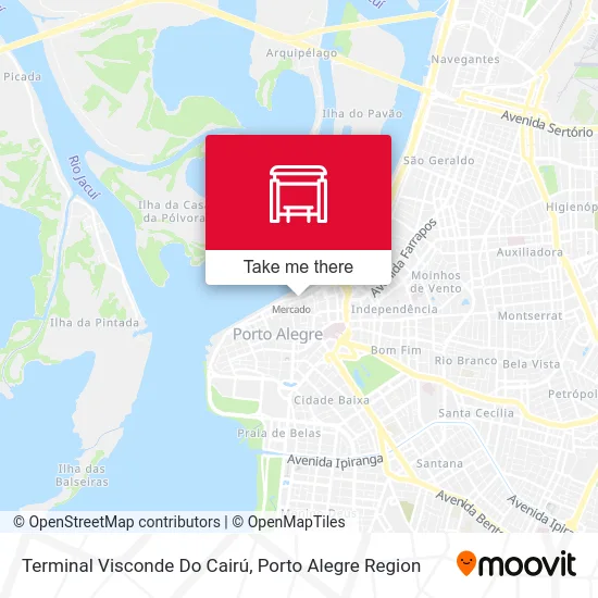 Terminal Visconde Do Cairú map