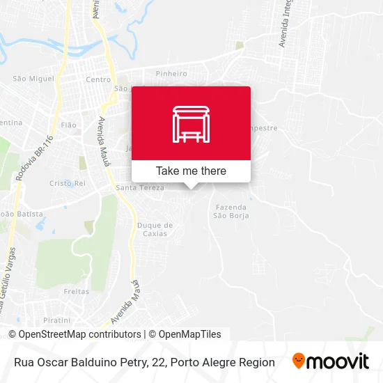 Rua Oscar Balduino Petry, 22 map