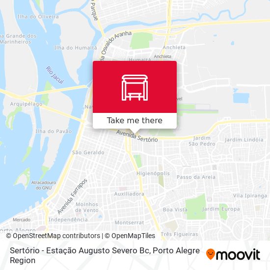 Sertório - Estação Augusto Severo Bc map
