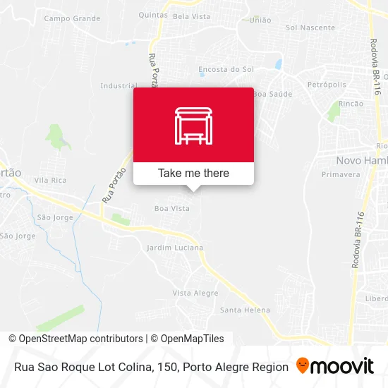 Rua Sao Roque Lot Colina, 150 map