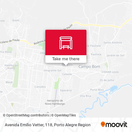 Avenida Emílio Vetter, 118 map