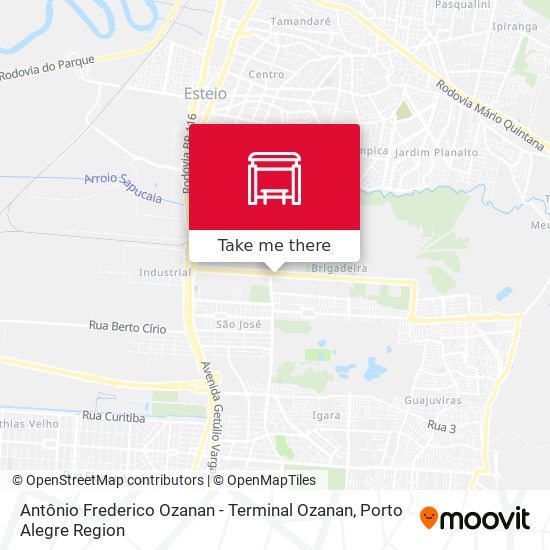 Antônio Frederico Ozanan - Terminal Ozanan map