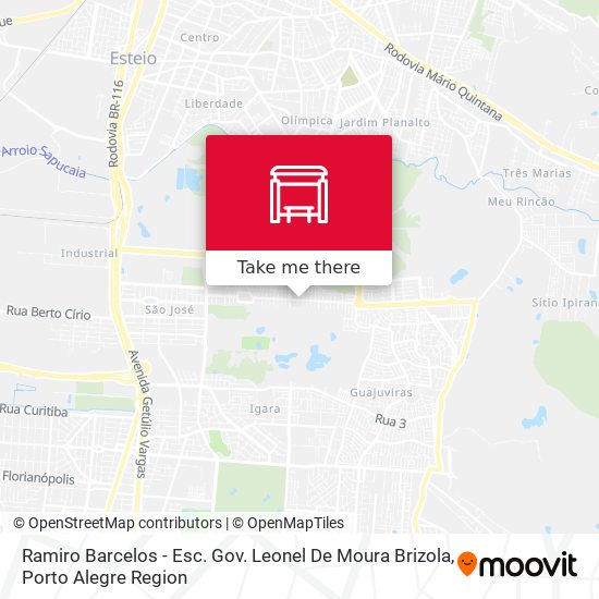 Ramiro Barcelos - Esc. Gov. Leonel De Moura Brizola map