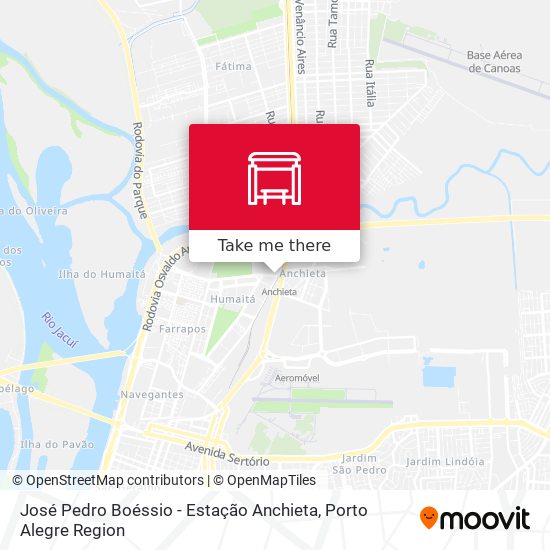 Mapa José Pedro Boéssio - Estação Anchieta