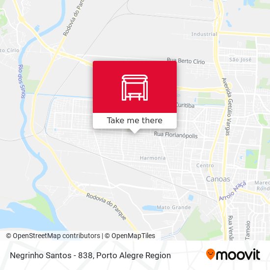 Negrinho Santos - 838 map