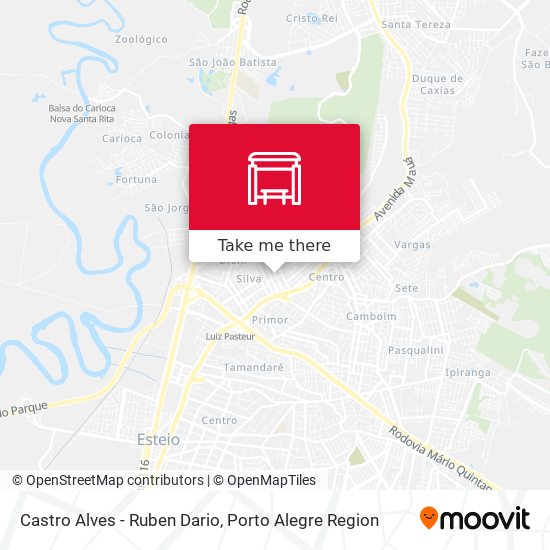 Castro Alves - Ruben Dario map