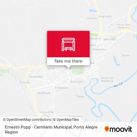 Ernesto Popp - Cemitério Municipal map