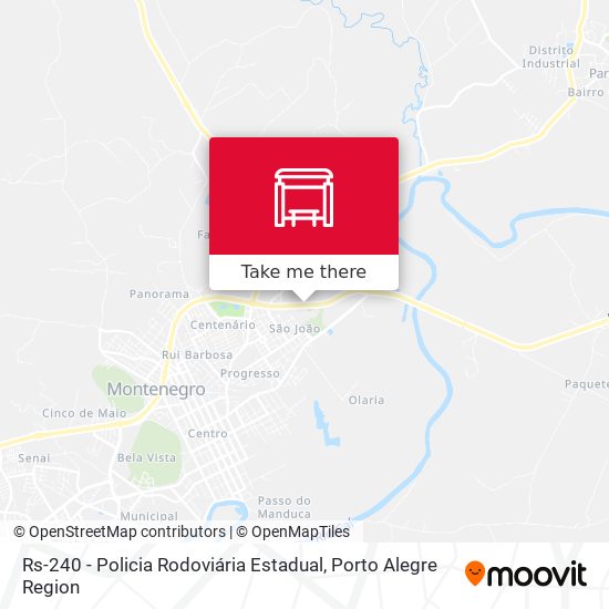 Rs-240 - Policia Rodoviária Estadual map