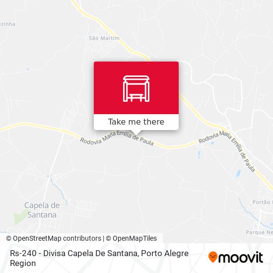Rs-240 - Divisa Capela De Santana map