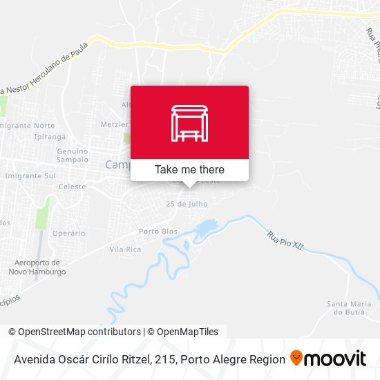 Avenida Oscár Cirílo Ritzel, 215 map