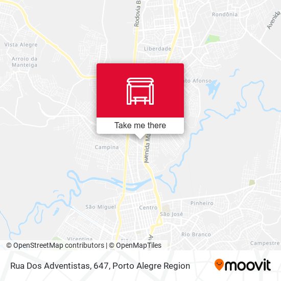 Rua Dos Adventistas, 647 map
