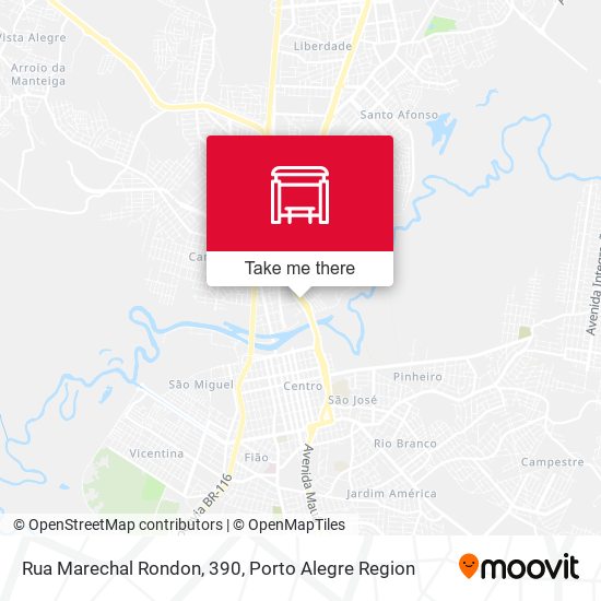 Rua Marechal Rondon, 390 map