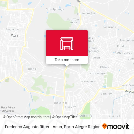 Frederico Augusto Ritter - Asun map