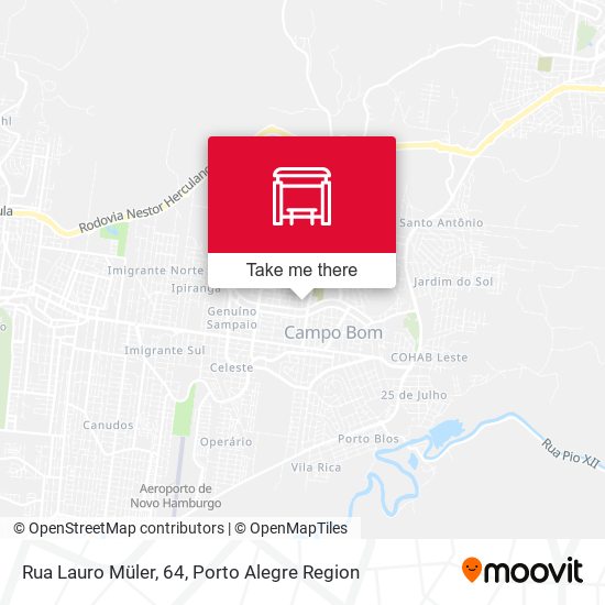 Rua Lauro Müler, 64 map
