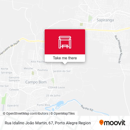 Rua Idalino João Martin, 67 map