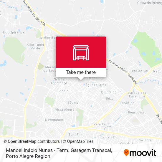 Manoel Inácio Nunes - Term. Garagem Transcal map