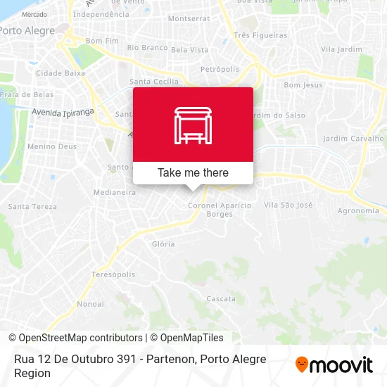 Rua 12 De Outubro 391 - Partenon map