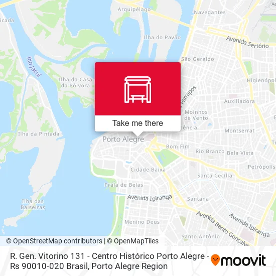 R. Gen. Vitorino 131 - Centro Histórico Porto Alegre - Rs 90010-020 Brasil map