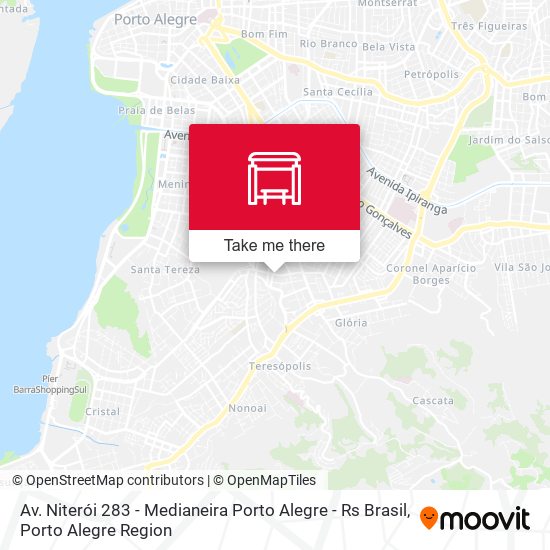 Mapa Av. Niterói 283 - Medianeira Porto Alegre - Rs Brasil