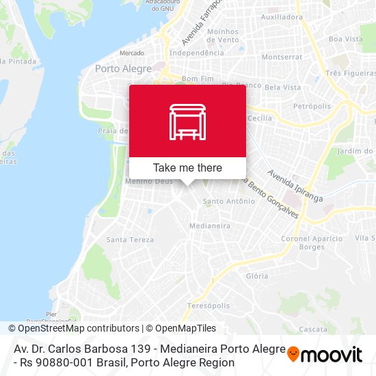 Mapa Av. Dr. Carlos Barbosa 139 - Medianeira Porto Alegre - Rs 90880-001 Brasil