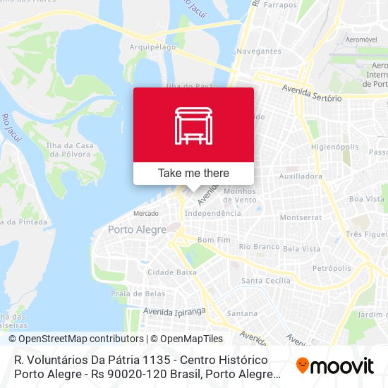 Mapa R. Voluntários Da Pátria 1135 - Centro Histórico Porto Alegre - Rs 90020-120 Brasil