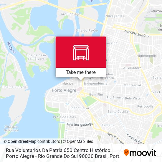 Rua Voluntarios Da Patria 650 Centro Histórico Porto Alegre - Rio Grande Do Sul 90030 Brasil map