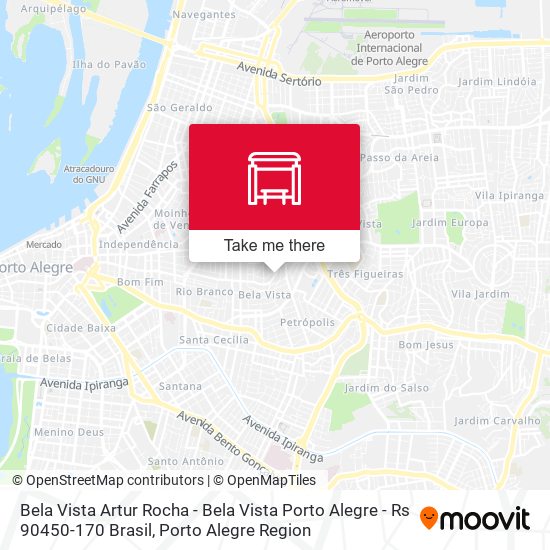 Mapa Bela Vista Artur Rocha - Bela Vista Porto Alegre - Rs 90450-170 Brasil