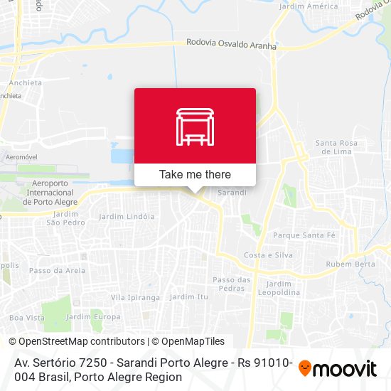 Mapa Av. Sertório 7250 - Sarandi Porto Alegre - Rs 91010-004 Brasil