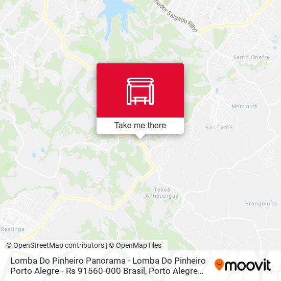 Mapa Lomba Do Pinheiro Panorama - Lomba Do Pinheiro Porto Alegre - Rs 91560-000 Brasil