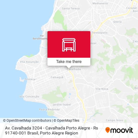 Mapa Av. Cavalhada 3204 - Cavalhada Porto Alegre - Rs 91740-001 Brasil
